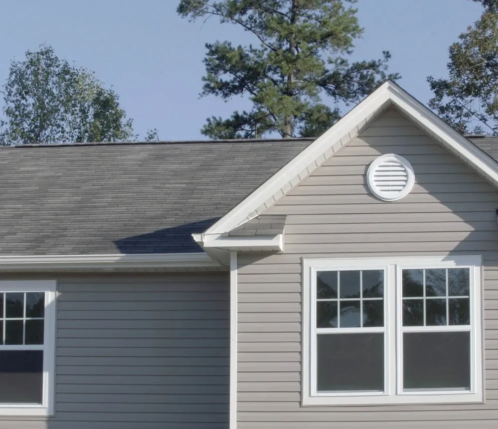 A home with vinyl siding