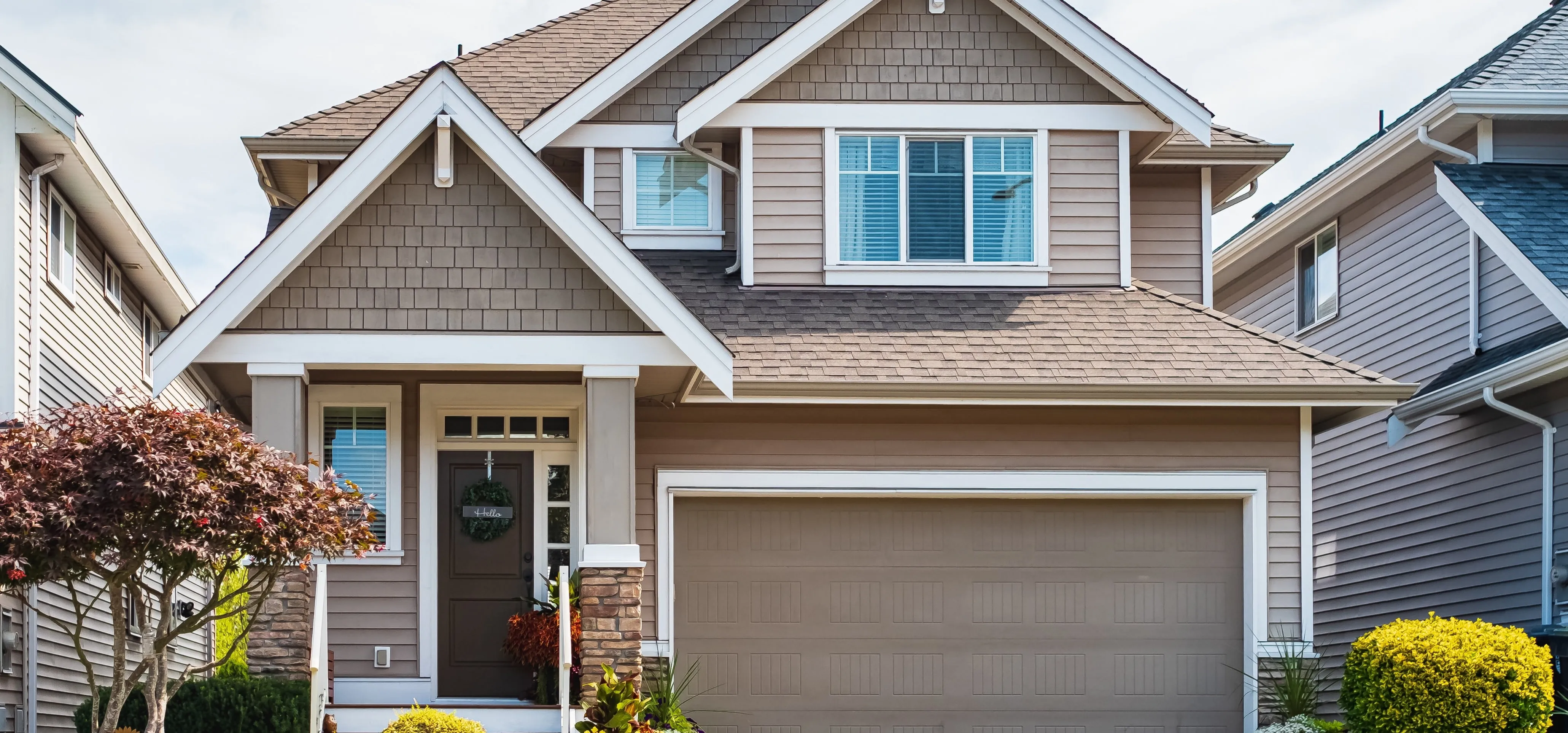 A home with vinyl siding