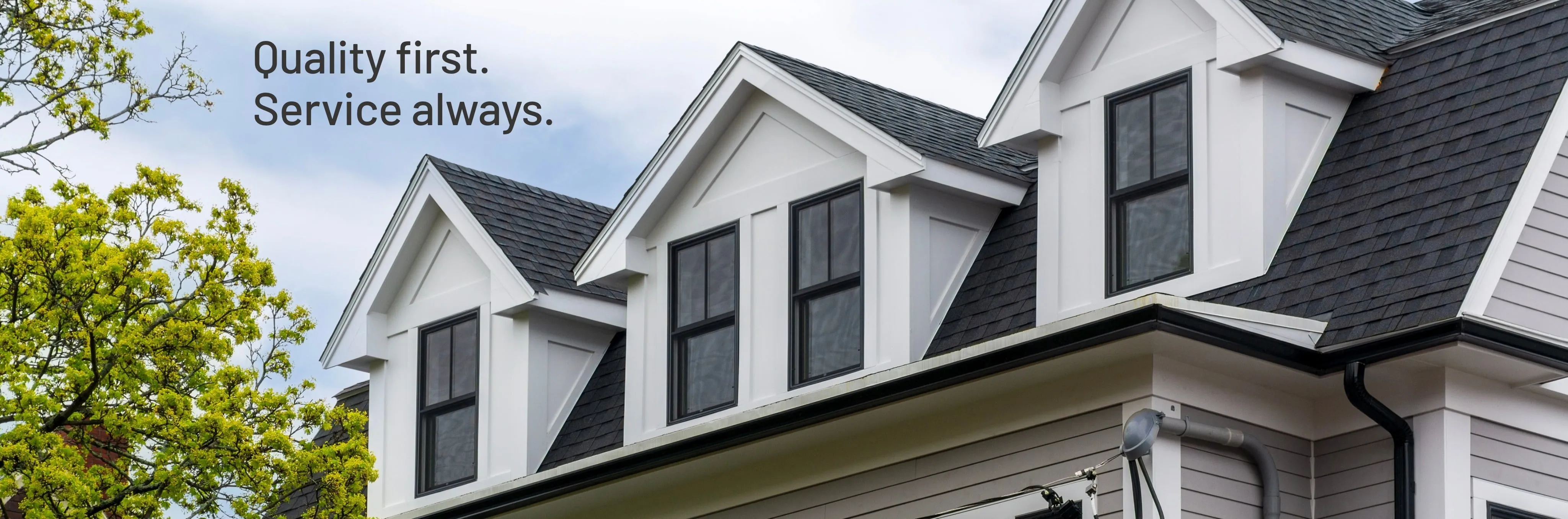 A home with vinyl siding